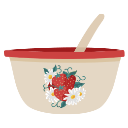 Vintage Berry Bowl Icon