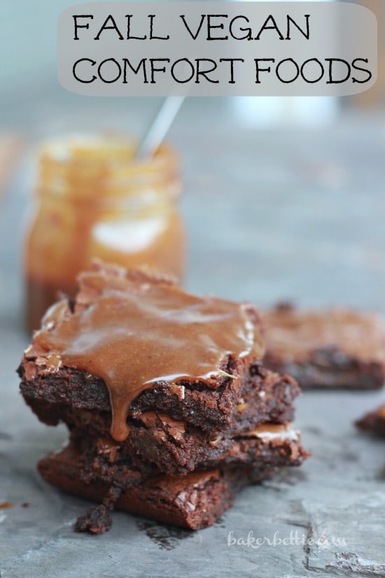 Cinnamon Salted Caramel Brownies (vegan, gluten free)