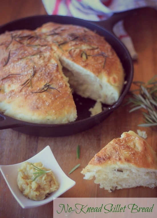 No Knead Skillet Olive Bread - Diethood