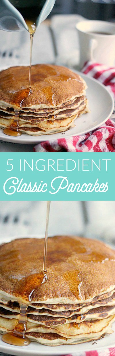 Easy Pancake Recipe 5 Ingredients, Classic Pancakes | Baker Bettie