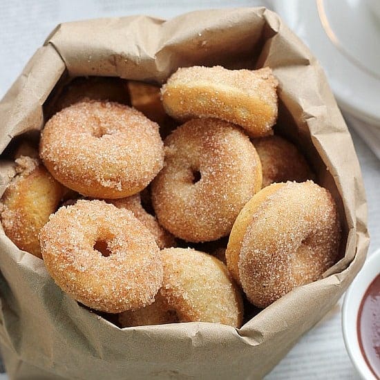 Mini Baked Donut Recipe Cinnamon Sugar