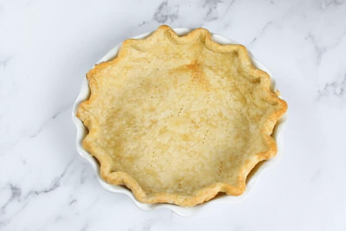 Baked crust for french silk pie