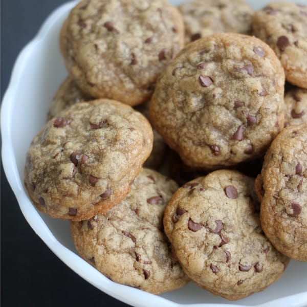 Tiny One Bite Chocolate Chip Cookies - Baker Bettie