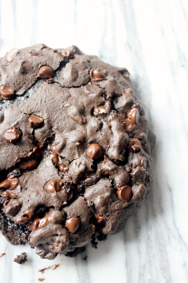 Huge Dark Chocolate Cookie with Espresso and Toasted Pecans