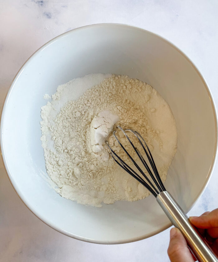 whisking dry ingredients