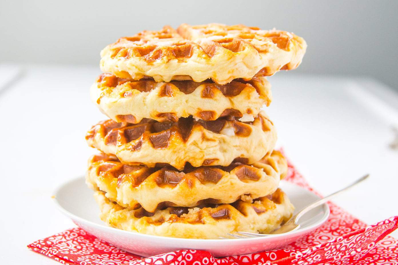 Belgian Liege Waffles Recipe with Biscoff Sauce - Polkadot Passport