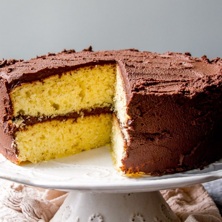 Fluffy Classic Yellow Cake Recipe- Baker Bettie