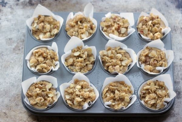 Almond Streusel topped over Apple Muffins