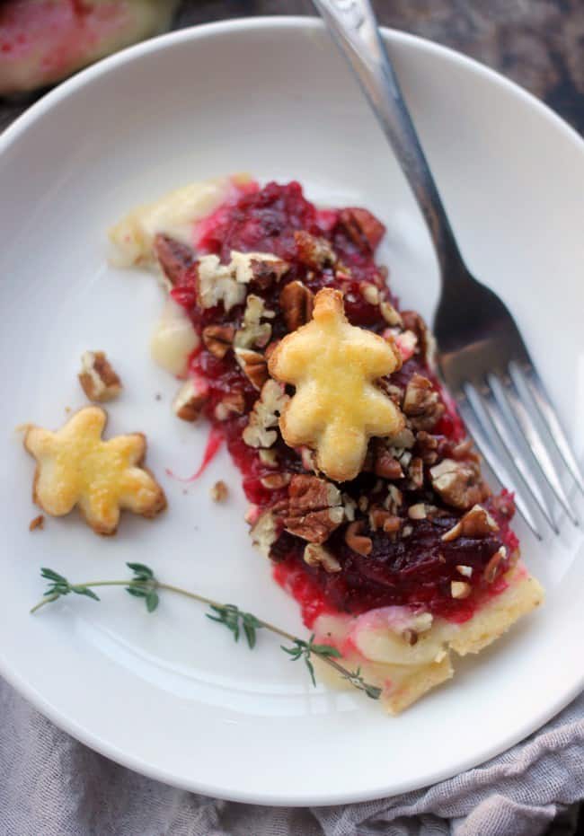 Brie Cranberry Tart with Thyme and Pecans Baker Bettie