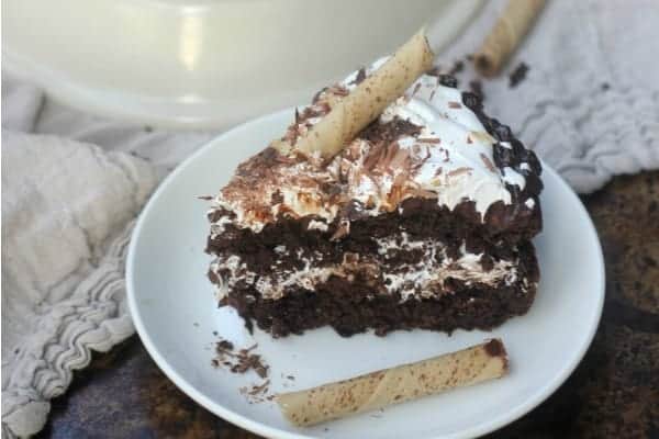 Chocolate Heath Bar Cake - i am baker