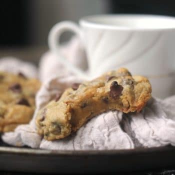 Cookie Dough Cookie with a bite taken out