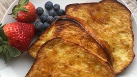 Perfect Pan Baked Easy French Toast- Baker Bettie