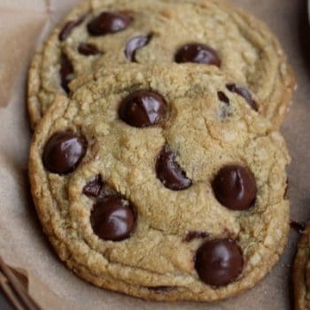 Chocolate Chip Cookies in a basket