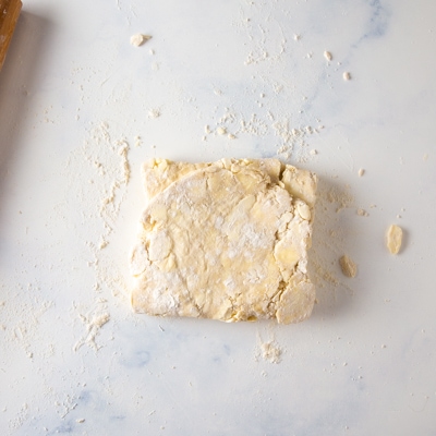After the dough has been folded in thirds