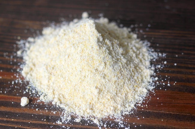 a pile of cornmeal