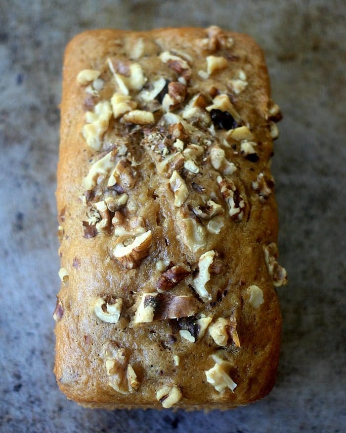 Walnut Spice Quick Bread loaf