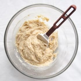 Wet and Dry ingredients after mixed together