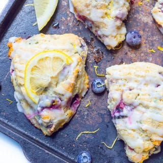 Blueberry Scones With Lemon Glaze Baker Bettie