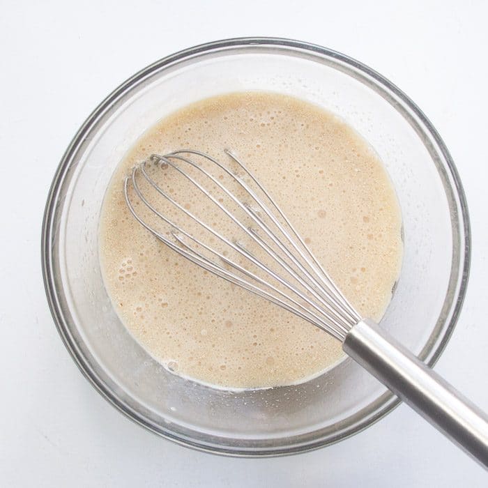 Wet ingredients mixed together