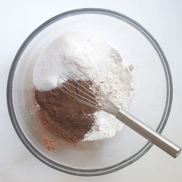 Dry ingredients in bowl
