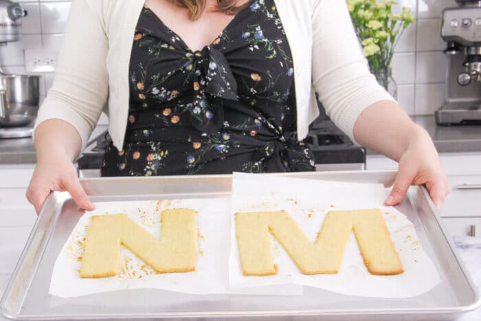 Cream Tart Cake- Letter Tart, Alphabet Tart, Number Tart - Baker Bettie