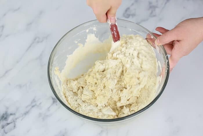 Mixing the Dough for White sandwich bread