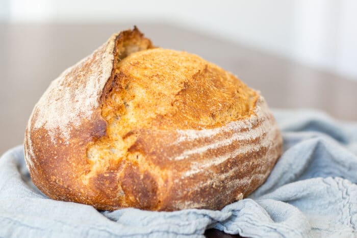 A loaf of sourdough bread