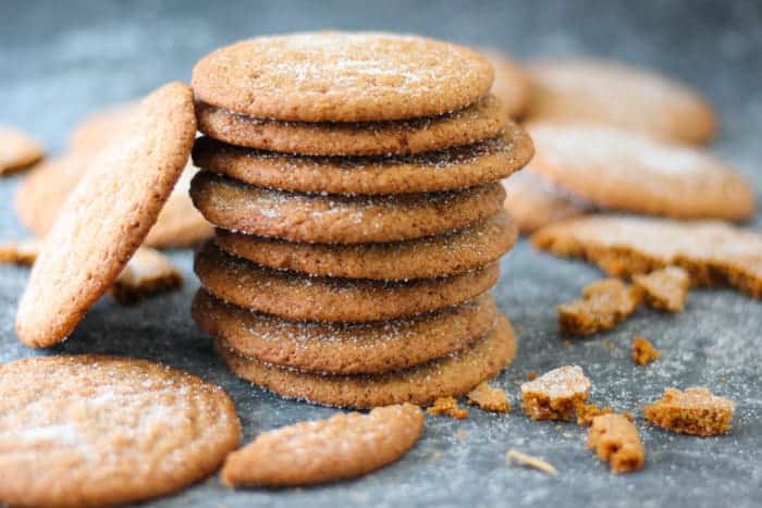 Crispy Gingersnap Cookies - Baker Bettie