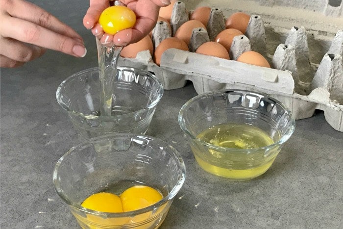 Separating egg whites and yolks