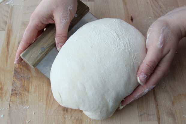 Rounded dough ball