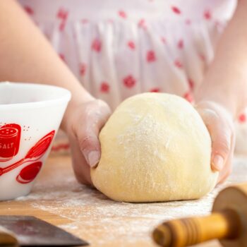 ball of No-Knead Lean Dough