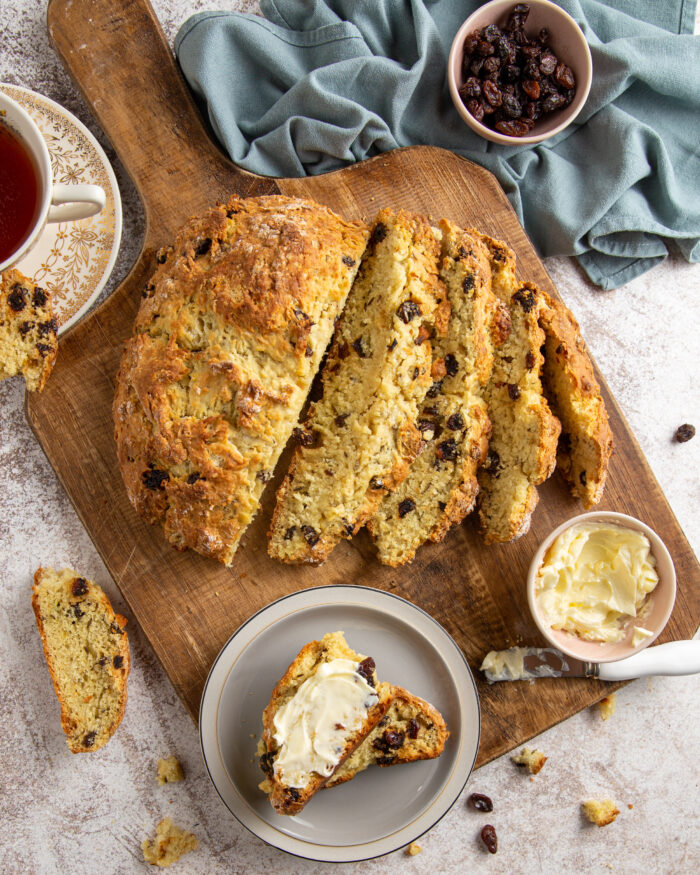 Currant and caraway soda bread