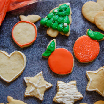 Decorated Shortbread Cookies with Royal Icing