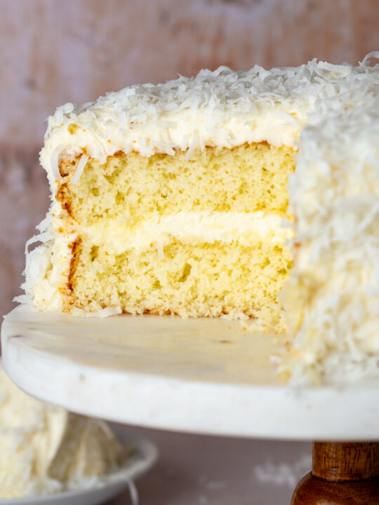 High Altitude Coconut Cake - Curly Girl Kitchen