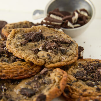 cookies stacked on top of each other