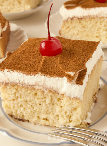 a slice of cake on a plate